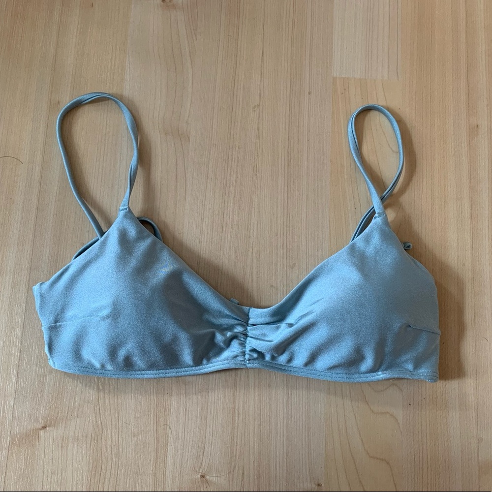 Hollister adjustable blue bikini top